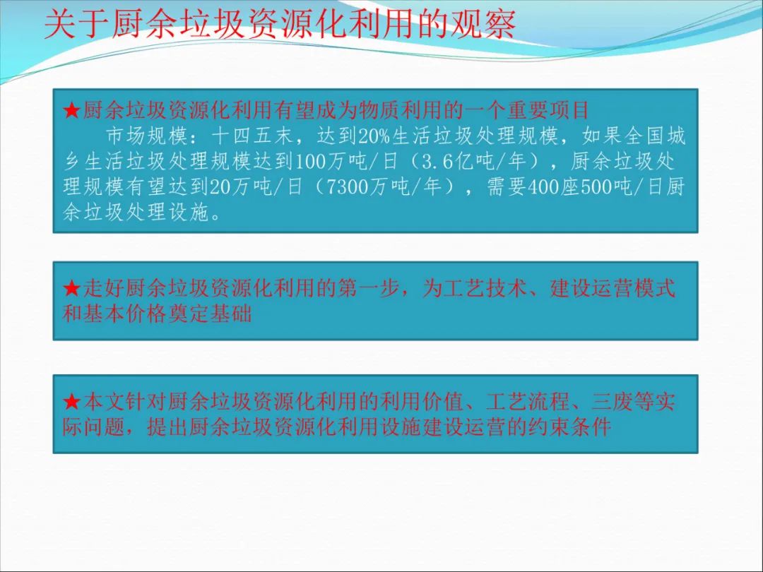 熊孟清：关于厨余垃圾资源化利用的观察