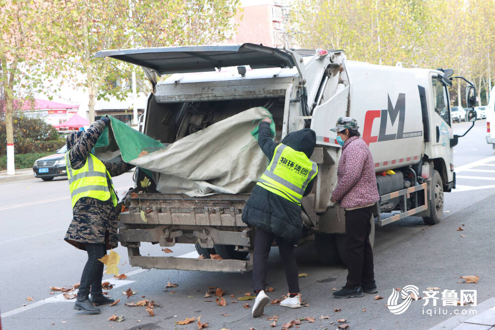 确保城市道路干净整洁 枣庄薛城环卫全力做好落叶清理工作