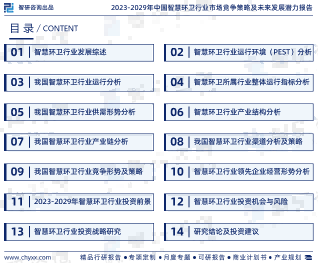 智研咨询—中国智慧环卫行业市场全景调查、投资策略研究报告（2023版）