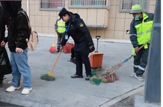 城管环卫圆满完成农历十月初一服务保障工作